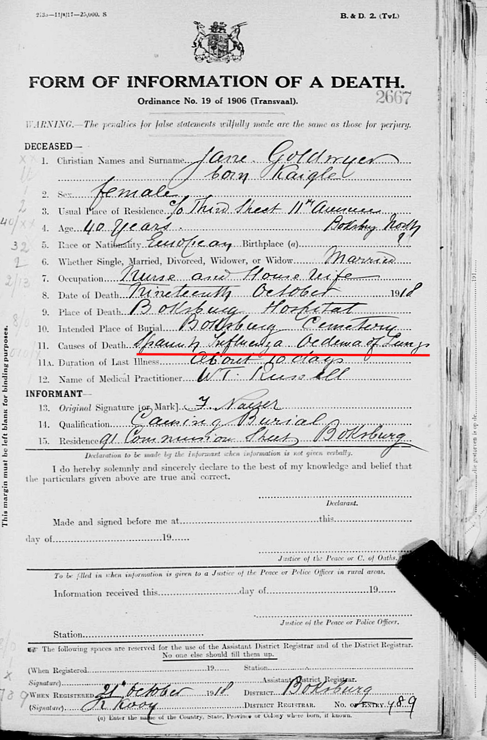 Death notice for Jane Goldwyer.jpg The Heritage Portal